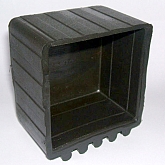 Ponteira 60x60 externa borracha horizontal